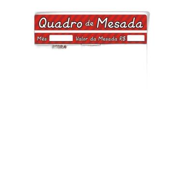 Imagem de Ímã De Geladeira Painel Magnético Educativo Vermelho