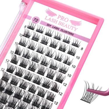 Imagem de Eyelash Clusters PRO LASHBEAUTY 72 unidades de 8-16 mm naturais