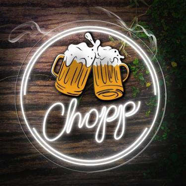 Imagem de Painel Neon Led Chopp Aplique Acrílico Decoração Luminosa - OntheLight