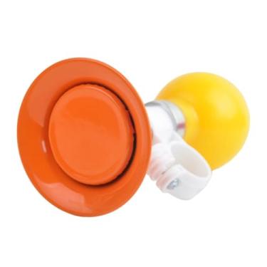 Imagem de Fenteer Buzina de bicicleta infantil, alto-falante universal para meninos e meninas, pequena, trompete, acessórios para bicicleta, buzina de bicicleta com som, Laranja