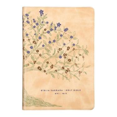 Imagem de Bíblia Bilíngue Nvi/Niv, Português/Inglês, Couro-Soft, Bege, Leitura Perfeita