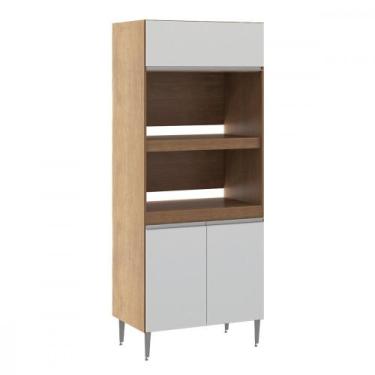 Imagem de Armário de Cozinha para Forno Microondas 80x120cm 0453 Menu Móveis, Br