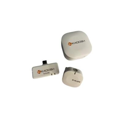 Imagem de Microfone de Lapela sem Fio Kadosh KVLOG1 WH Branco