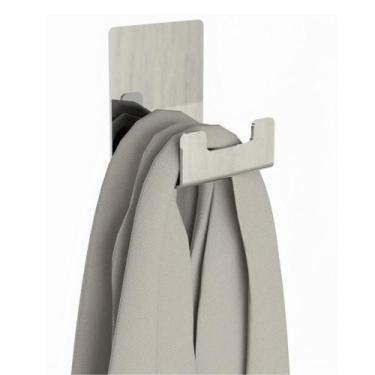 Imagem de Gancho Adesivo 3M Inox Cabide De Parede Autocolante Elg - Metalcromo