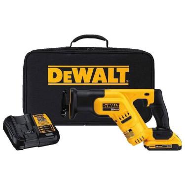 Imagem de Kit Serra Sabre com Bateria 20V MAX, Carregador e Bolsa de Transporte, DEWALT DCS387D1, Amarelo