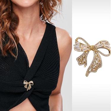 Imagem de Chapéu de cristal vintage broche Bowkont broches para mulheres elegantes lindos broches de strass broche de joias da moda para presente feminino, Medium, Cristal, Cristal