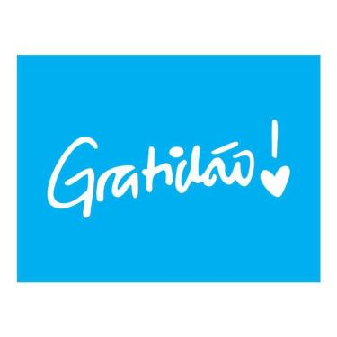 Imagem de Stencil Tamako Gratidão - 15X20Cm - Ref A2265