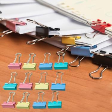 Imagem de Fichário de folhas soltas/mola - plástico durável, comporta 200 folhas para escritório/organização doméstica - cor 12 peças (51 mm)