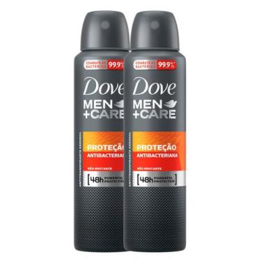 Imagem de Kit 2 Desodorante Dove Men + Care Antibac Aerosol Antitranspirante 48h