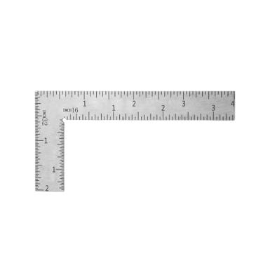 Imagem de 2 Régua Quadrada em Formato de L, 10,2x5,1cm 90 Graus Ferramentas de Medição Aço Inoxidável Régua Ângulo Reto para Projetos Costura Alfaiate e Quilting Faça Você Mesmo Uso Profissional