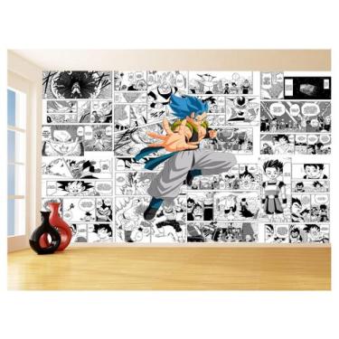 Imagem de Papel De Parede Dragon Ball Goku Gegeta Anime 3,5M Dbz735 - Você Decor