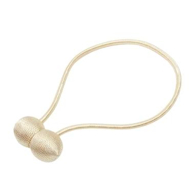 Imagem de Prendedor de Cortina Magnetico, Kit 2/4 Prendedores de Cortina Magnético Presilhas Abraçadeira com Imã(Creme,2 PCs)