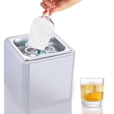 Imagem de JYXYXSCP Mini refrigerador de vidro, congelador de vidro de CO2, coquetel, cerveja, bebida, garrafa de vinho