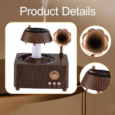 Imagem de Wswqop Difusor de Discos Vintage Umidificador com Sons Simulados de Chuva, Máquina de Som com Ruído Branco para Casa, Quarto, Leitura e Esportes