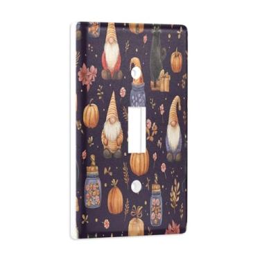 Imagem de Blueangle Capa para placa de parede para interruptor de luz - Gnomos fofos potes de doces capa decorativa para tomada de parede, tamanho 1 - gangue 4,53 x 2,76 polegadas (292)