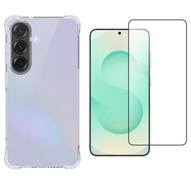 Imagem de Capa Case Capinha e Película 3D Vidro para Samsung Galaxy S26 5G