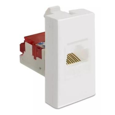 Imagem de Módulo Tomada Rj45 8 Vias Branca - 6168 Alumbra Siena