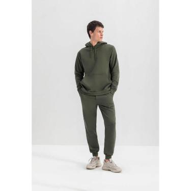 Imagem de Calça Jogger Moletom Masculino Essendi  Verde Escuro