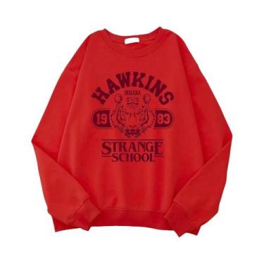 Imagem de Moletom Casual Feminino Estilo Streetwear Com Estampa Indiana 1983, Ho