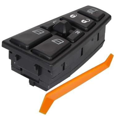 Imagem de AllMyHomy Interruptor de janela elétrica mestre do lado do motorista de 18 pinos compatível com Volvo Trucks FH12 FH13 FH16 FM9 FM12 VN VNL VNM (2004–2012, 2017), OEM de substituição # 21543897