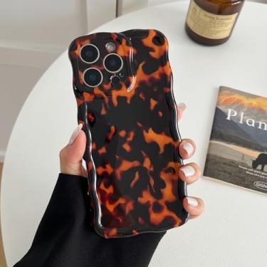 Imagem de ZCDAYE Capa para iPhone 16 Pro Max, linda capa de telefone ondulada elegante estética para mulheres e meninas, capas protetoras de TPU macio à prova de choque para iPhone 16 Pro Max (6,9 polegadas