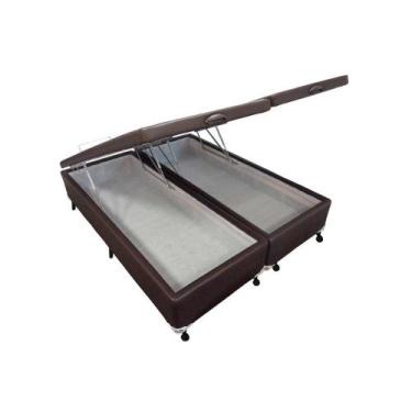 Imagem de Cama Box Baú Universal King Courano Brown New (193x203x35) - Castor
