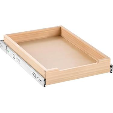 Imagem de STORKING Gavetas de madeira para armários, prateleira de gaveta de madeira resistente deslizante, gaveta de puxar para armários, organização de armário de base para cozinha, despensa, banheiro (1