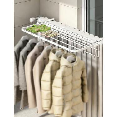 Imagem de Rack de secagem de roupas expansível de aço inoxidável, suporte de toalha e meia de 35,5 cm, secador de radiador durável para secagem eficiente ao ar, design que economiza espaço