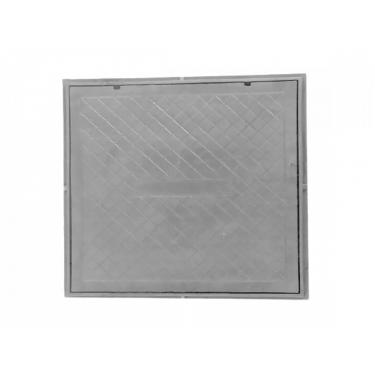 Imagem de Tampa Tampão de Chão Simples de Ferro Fundido 80x80cm