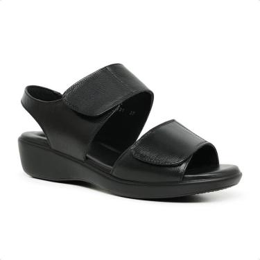 Imagem de Sandália Anatômica Doctor Pé Feminina em Couro Preto 6031P-Feminino