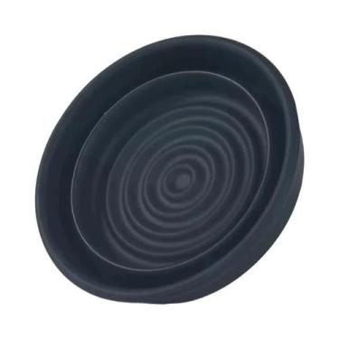 Imagem de Tigela De Barba Dobrável De Silicone Preta Para Viagem - Produtos De B