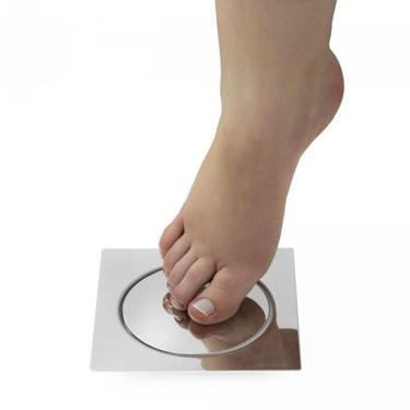 Imagem de Ralo Click Inteligente 2 Und Banheiro Aço Inox Lavabo 15x15-