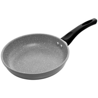 Imagem de Frigideira Lyor Antiaderente Indução Granilite Cinza com Tampa, Cinza,