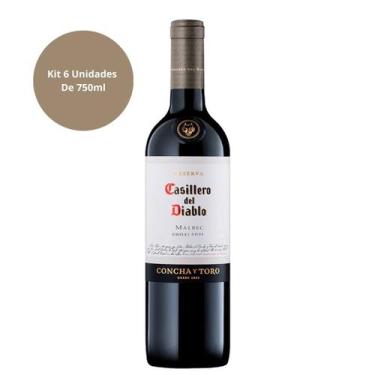 Imagem de Vinho Casillero Del Diablo Malbec Kit 6 Unidades De 750ml