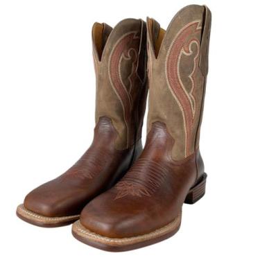 Imagem de Bota Country Texana Masculina Original Goyazes B.12 Pull Up Brown - Re