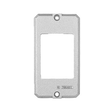 Imagem de Tampa para Condulete Tampa Alumínio 3 Postos Juntos 3-4'' para Instalações Elétricas Internas e Externas Prata