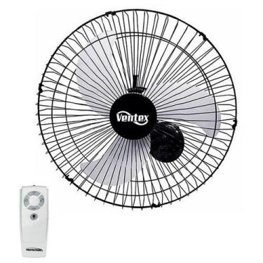 Imagem de Ventilador De Parede 60cm com Controle Remoto Preto Tex6 Bivolt 210w V