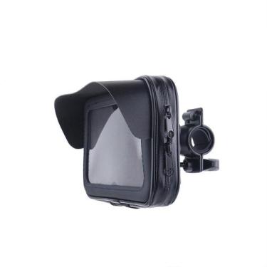 Imagem de Bolsa de telefone para bicicleta/motocicleta DFC-BK com viseira solar 