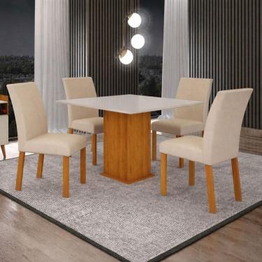 Imagem de Sala De Jantar 4 Cadeiras 100%mdf 90x90 Natal Arbo Design