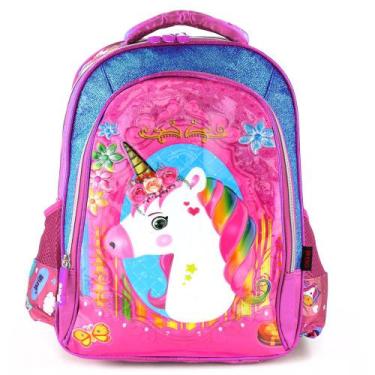 Imagem de Mochila Infantil Menina Escolar de Costas Unicórnio - OKI-NI, MA1312-C
