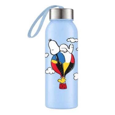 Imagem de Garrafinha De Água Squeeze Tampa Inox E Alça 500ml Garrafa - - Bandeir
