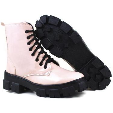 Imagem de Bota Coturno Feminino tratorado Plataforma Blogueira Verniz - Look Gir