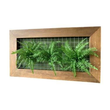 Imagem de 5 Plantas Artificial Samambaia Premium Decorativa Verde Material Silic