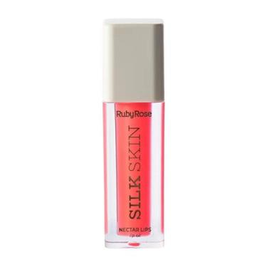 Imagem de Lip oil gloss brilho labial ruby rose nectar lips shine roug