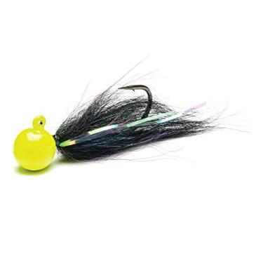Imagem de Mustad Addicted Tailout Twitcher Jig 1,5 g - UV Chartruese-Senyo Midnight mystic Black