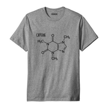 Imagem de Camiseta Masculina Formula Cafeina Elemento Químico - Café - Loja Bobk