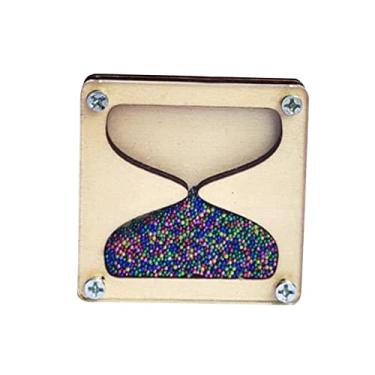 Imagem de harayaa Ampulheta de Madeira Montessori Ocupado Placa Material Acessórios Educativo Prático para Habilidades Motoras para Lembrancinhas de Festa Inf, Cor misturada