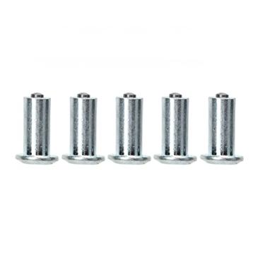 Imagem de KIMISS Pinos de pneu de neve antiderrapantes, 100 peças de pino de pneu forte antiderrapante para ATV UTV, empilhadeira, veículo off-road prata (13 mm)