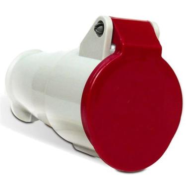 Imagem de Plugue Industrial Acoplamento 16A 3P+T 380/440V IP44 6H Vermelho N4056 – Steck