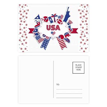 Imagem de Bandeira dos EUA Dia da Independência Celebração Natal Flor Celebração Cartão Postal Cartão Bênção